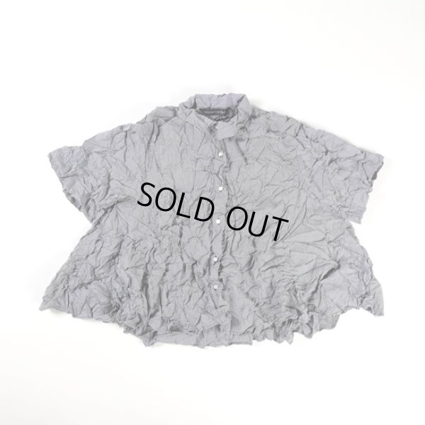 画像14: mizuiroind / ミズイロインド ワッシャープリーツ フレアーチェックシャツ (14)