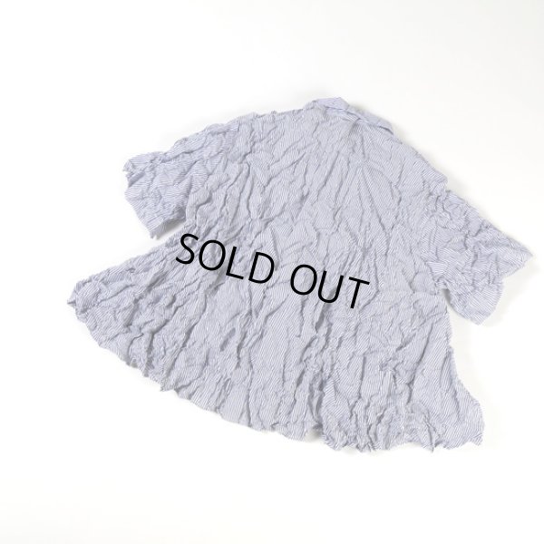 画像9: mizuiroind / ミズイロインド ワッシャープリーツ フレアーチェックシャツ (9)