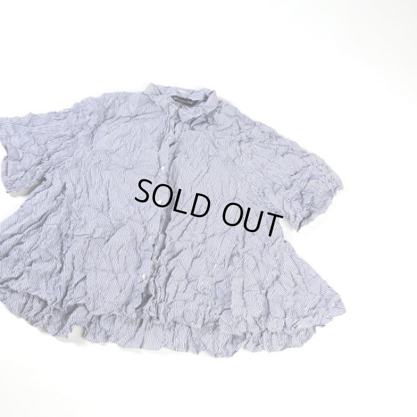 画像8: mizuiroind / ミズイロインド ワッシャープリーツ フレアーチェックシャツ (8)