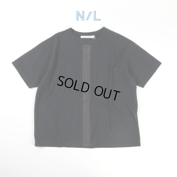 画像7: NATURAL LAUNDRY / ナテュラルランドリー カード天竺×先染め センターパネルT (7)