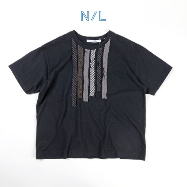 画像6: NATURAL LAUNDRY / ナテュラルランドリー カード天竺×先染め リメイクT (6)