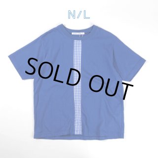 NATURAL LAUNDRY / ナテュラルランドリー カード天竺×先染め リメイクT 7253C-021 綿100% 2025ss 半袖 Tシャツ NATURAL LAUNDRY / ナテュラルランドリー カード天竺×先染め