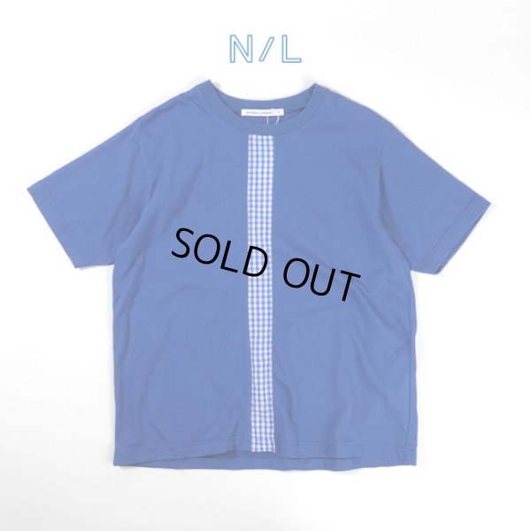 画像1: NATURAL LAUNDRY / ナテュラルランドリー カード天竺×先染め センターパネルT (1)