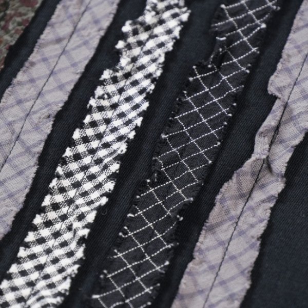 画像10: NATURAL LAUNDRY / ナテュラルランドリー カード天竺×先染め リメイクT (10)