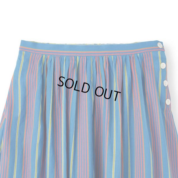 画像7: PONT DE CHALONS / ポンデシャロン トランゼットストライプスカート (7)