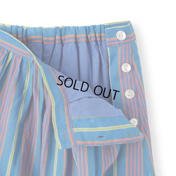 画像9: PONT DE CHALONS / ポンデシャロン トランゼットストライプスカート (9)