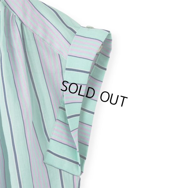 画像10: PONT DE CHALONS / ポンデシャロン トランゼットストライプブラウス (10)