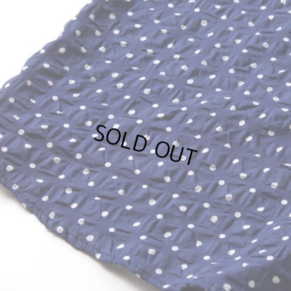 画像12: NARU / ナル 80ローンリップルシンプルドット ワイドカラーシャツ (12)