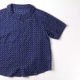 画像9: NARU / ナル 80ローンリップルシンプルドット ワイドカラーシャツ (9)