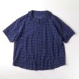 画像7: NARU / ナル 80ローンリップルシンプルドット ワイドカラーシャツ (7)