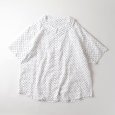 画像13: NARU / ナル 80ローンリップルシンプルドット ワイドカラーシャツ (13)