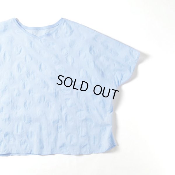 画像3: NARU / ナル ローン塩縮ランダムドットバトーブラウス (3)