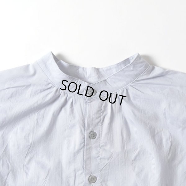 画像2: NARU / ナル ローン塩縮ランダムドット ターキーシャツスタンドカラー (2)