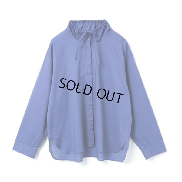 画像6: mizuiroind / ミズイロインド ギャザースタンドカラーシャツ (6)