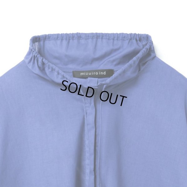 画像8: mizuiroind / ミズイロインド ギャザースタンドカラーシャツ (8)
