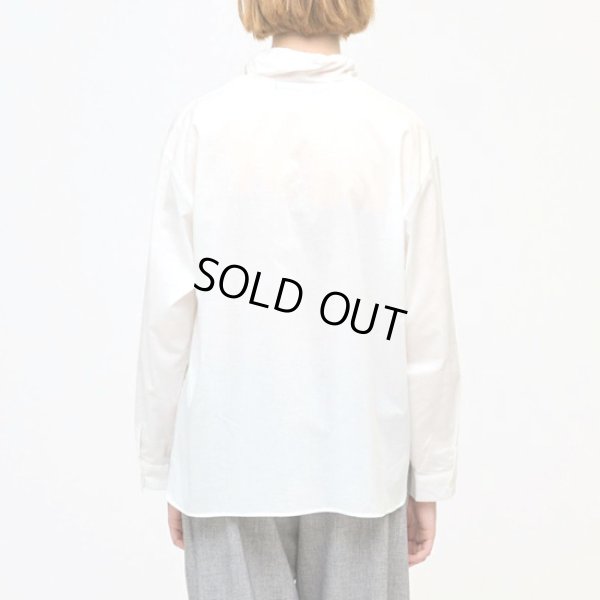 画像3: mizuiroind / ミズイロインド ギャザースタンドカラーシャツ (3)