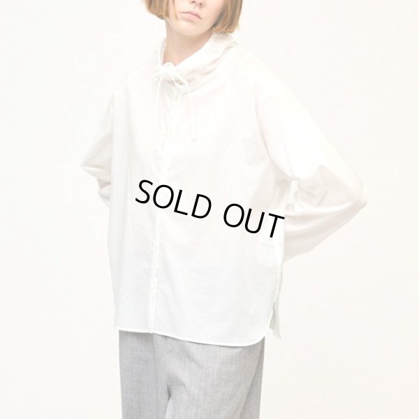 画像4: mizuiroind / ミズイロインド ギャザースタンドカラーシャツ (4)