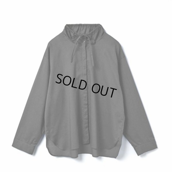 画像12: mizuiroind / ミズイロインド ギャザースタンドカラーシャツ (12)