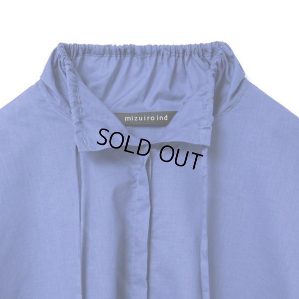 画像7: mizuiroind / ミズイロインド ギャザースタンドカラーシャツ (7)