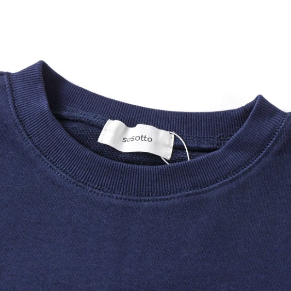 画像2: sosotto / ソソット 裏毛LIBERTY裾プルオーバー (2)