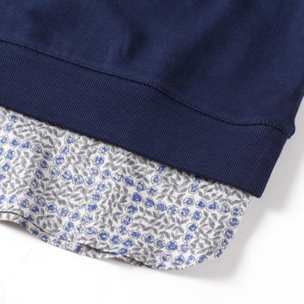 画像5: sosotto / ソソット 裏毛LIBERTY裾プルオーバー (5)