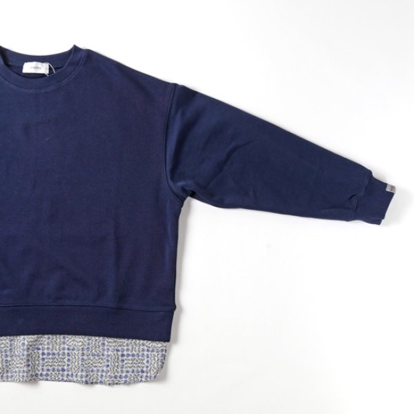 画像3: sosotto / ソソット 裏毛LIBERTY裾プルオーバー (3)