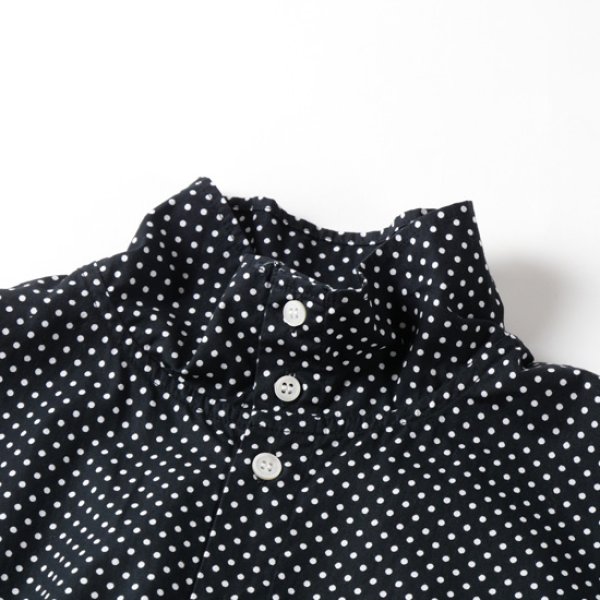 画像2: grin / グリン ブロード ハイカラーシャツ (2)