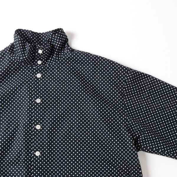 画像3: grin / グリン ブロード ハイカラーシャツ (3)