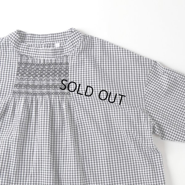 画像5: grin / グリン ブロード スモッグ刺しゅうシャツ (5)