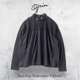 画像13: grin / グリン ベーシック天竺 スモッキング刺しゅうプルオーバー (13)