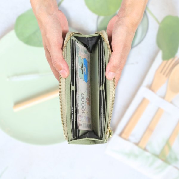 画像7: トナリノショップ LファスナーロングウォレットMyuka (7)