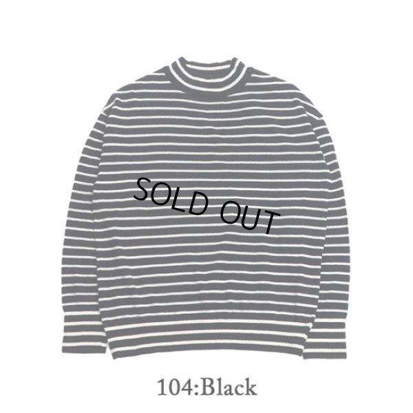 画像15: NARU / ナル ムースヤーン ハイネックボーダーニット (15)