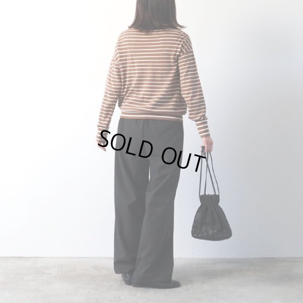 画像4: NARU / ナル ムースヤーン ハイネックボーダーニット (4)