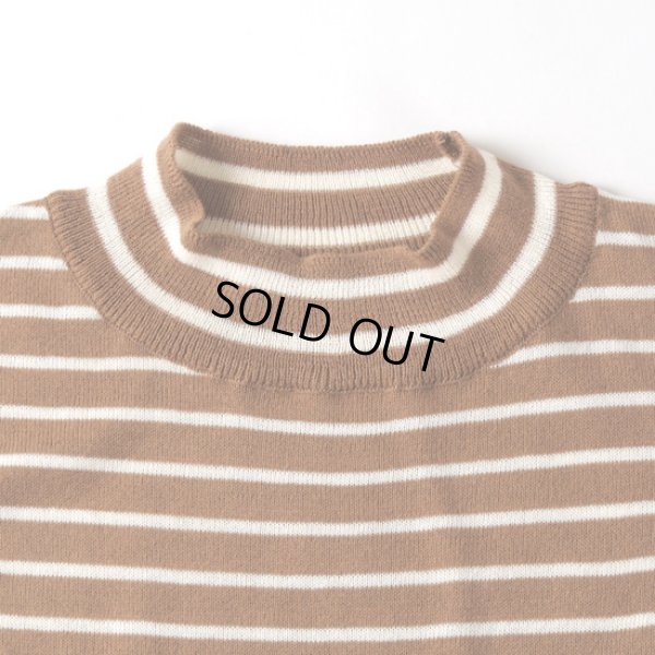 画像6: NARU / ナル ムースヤーン ハイネックボーダーニット (6)