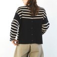 画像3: sosotto / ソソット ガーター編みパネルボーダー 2WAYカーディガン (3)
