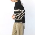 画像2: sosotto / ソソット ガーター編みパネルボーダー 2WAYカーディガン (2)