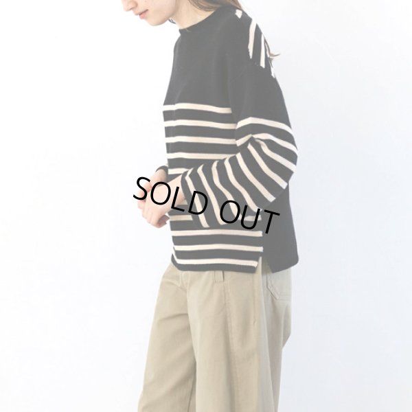 画像2: sosotto / ソソット ガーター編みパネルボーダー 2WAYカーディガン (2)
