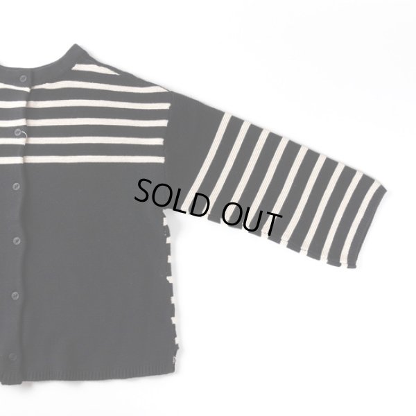 画像9: sosotto / ソソット ガーター編みパネルボーダー 2WAYカーディガン (9)