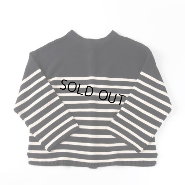 画像13: sosotto / ソソット ガーター編みパネルボーダー 2WAYカーディガン (13)