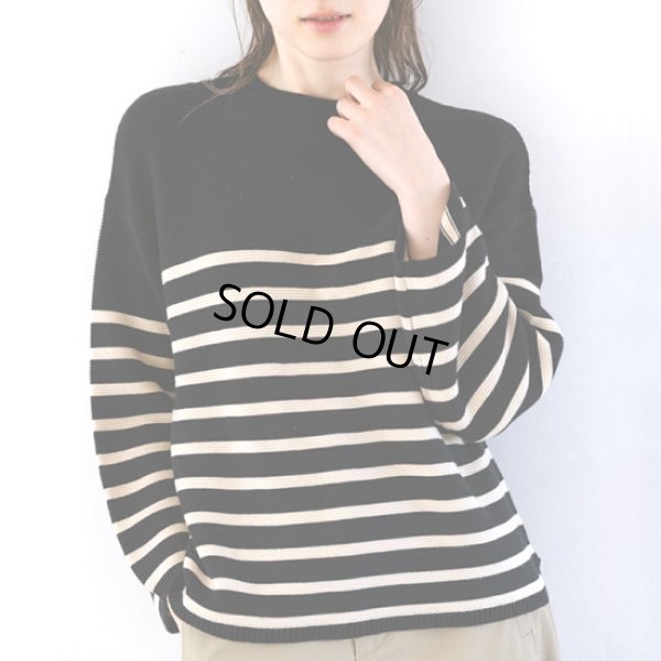 画像5: sosotto / ソソット ガーター編みパネルボーダー 2WAYカーディガン (5)