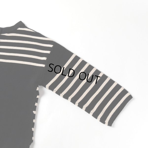 画像10: sosotto / ソソット ガーター編みパネルボーダー 2WAYカーディガン (10)