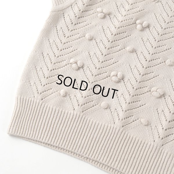 画像6: sosotto / ソソット 透かし編み手付けポップコーンベスト (6)