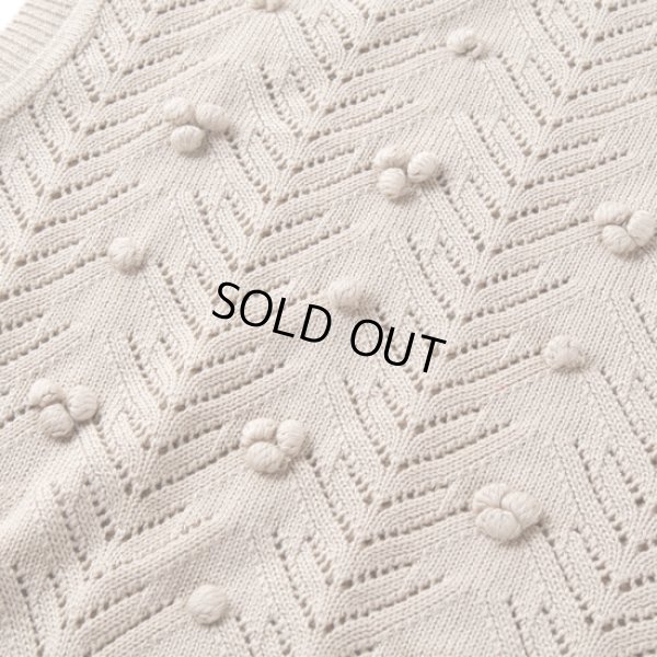 画像4: sosotto / ソソット 透かし編み手付けポップコーンベスト (4)