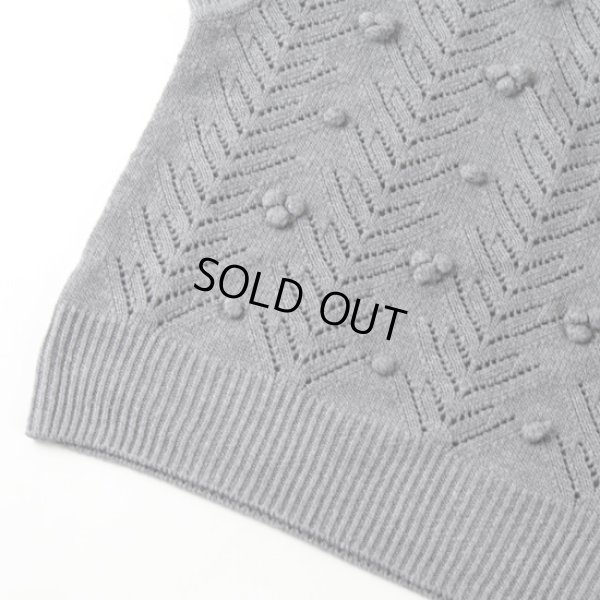 画像9: sosotto / ソソット 透かし編み手付けポップコーンベスト (9)