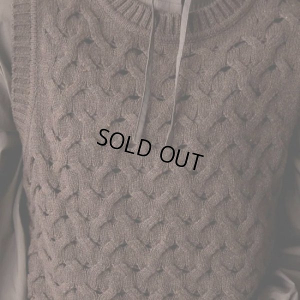 画像4: MidiUmi / ミディウミ ショートニットパターンベスト (4)