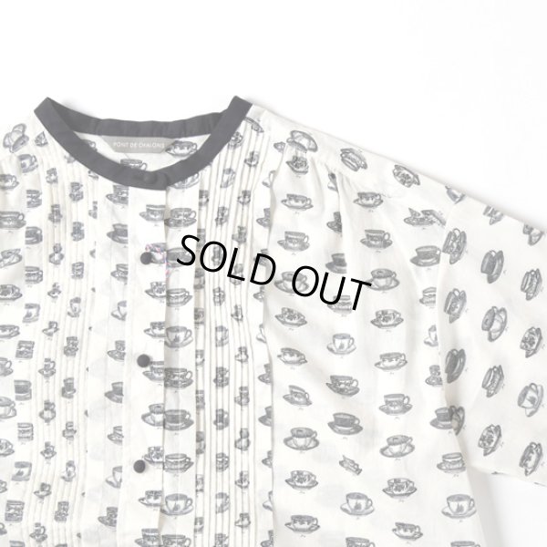 画像4: PONT DE CHALONS / ポンデシャロン ティーカッププリントブラウス (4)