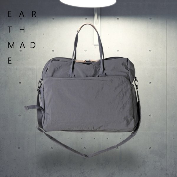 画像3: EARTH MADE / アースメイド 11POCKET INSIDE PRINT BOSTONBAG (3)