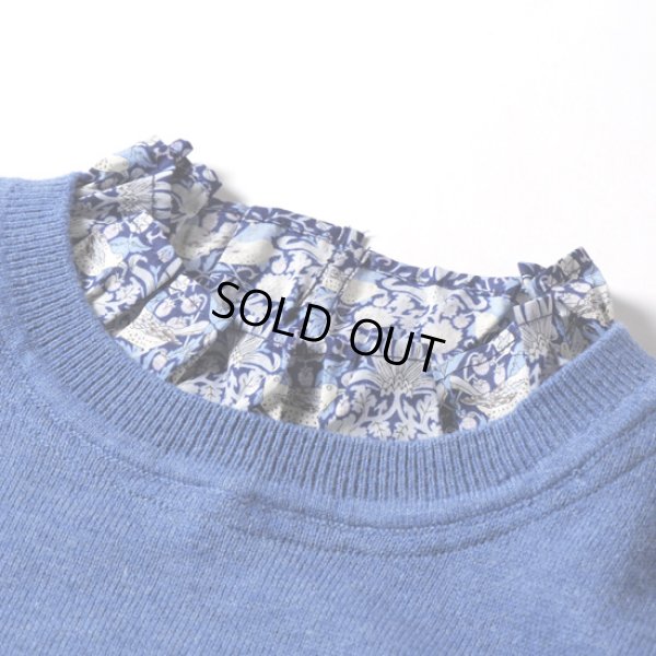 画像4: sosotto / ソソット コットンカシミア リバティフリルカラープルオーバー (4)