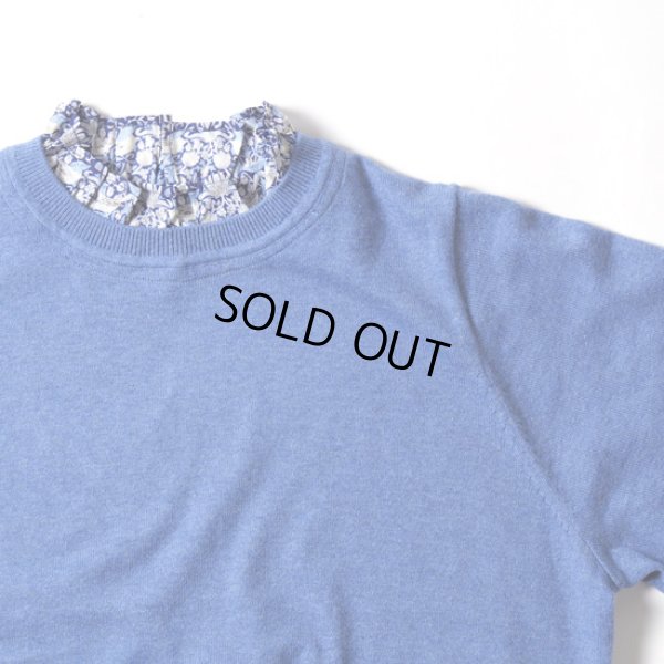 画像3: sosotto / ソソット コットンカシミア リバティフリルカラープルオーバー (3)