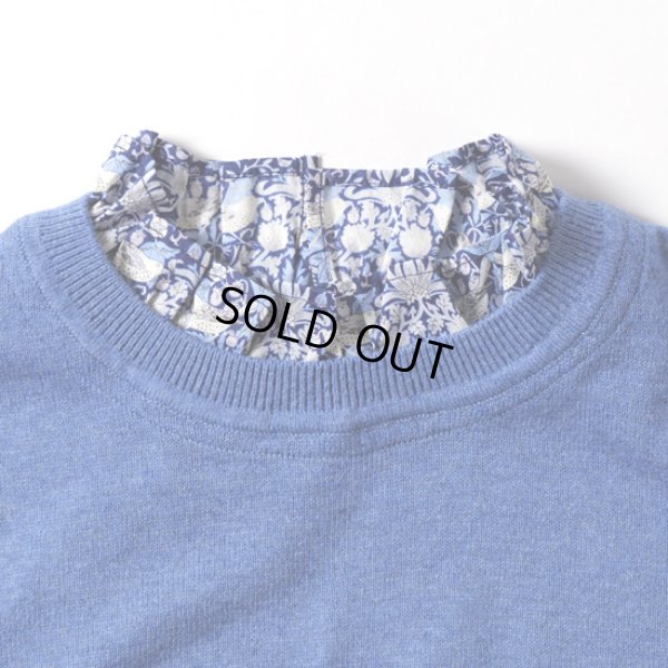 画像2: sosotto / ソソット コットンカシミア リバティフリルカラープルオーバー (2)